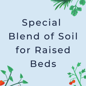 Special Blend of Soil for Raised Beds