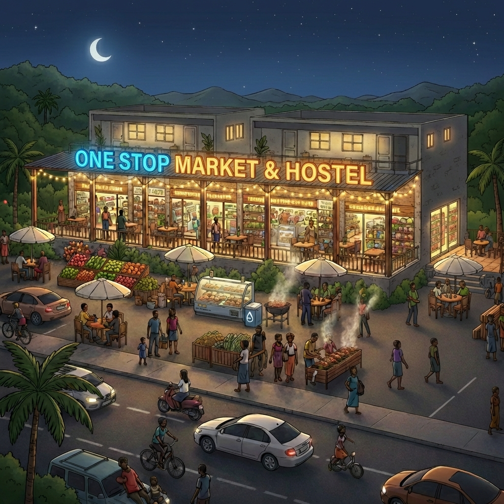 One Stop Market & Hostel Kribi Cameroon